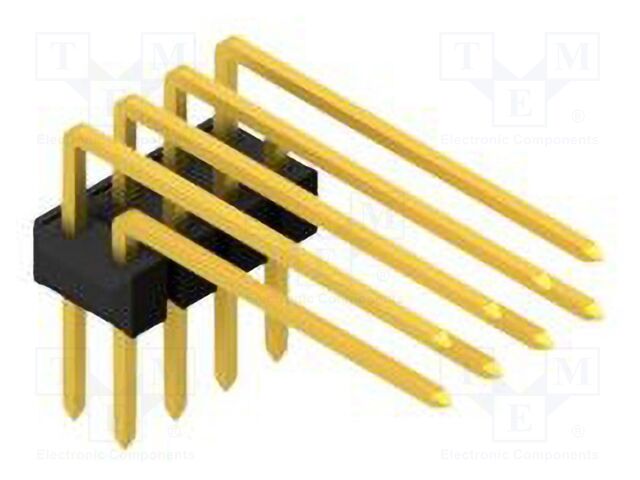Connector: pin strips; pin header; male; PIN: 8; 2.54mm; THT; 2x4