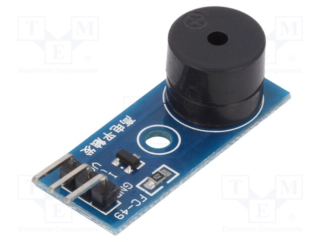 Module: signalling device; buzzer; 3.3÷5VDC; 33x13mm