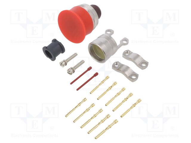 Connector: circular; MIL-C-26482, Series 1,PT; plug; female; 7.5A