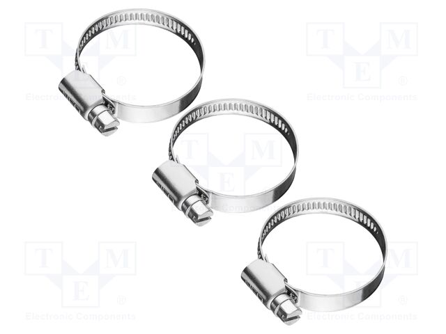 Worm gear clamp; W: 9mm; Clamping: 20÷32mm; stainless steel; W4