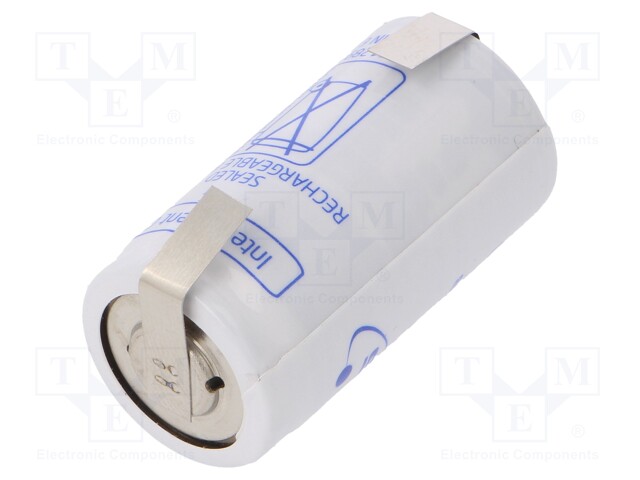 Re-battery: Ni-MH; C; 1.2V; 2200mAh; soldering lugs; Ø22x42.7mm
