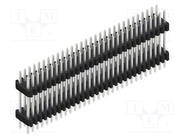Connector: pin strips; pin header; male; PIN: 60; 1.27mm; THT; 2x30