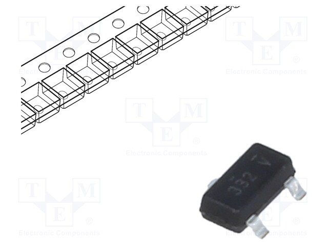 Transistor: P-MOSFET; unipolar; -20V; -1A; 0.5W; SuperSOT-3