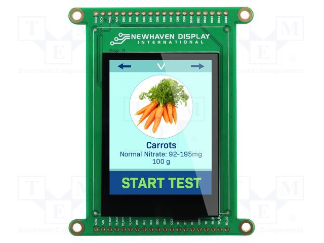 Display: TFT; 2.4"; 240x320; Illumin: LED; 69.03x85.2x8.46mm; RGB