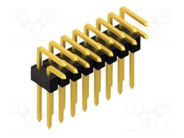 Connector: pin strips; pin header; male; PIN: 16; 2.54mm; THT; 2x8