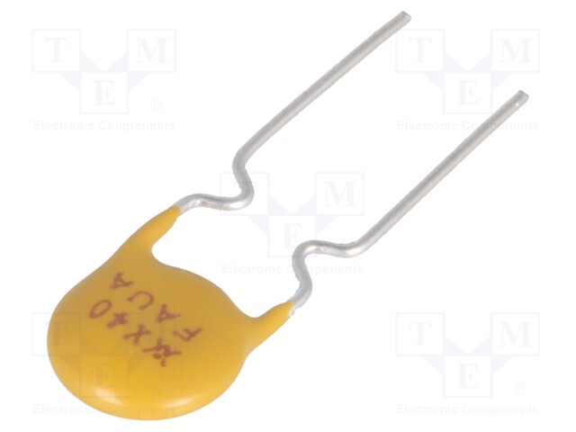 Fuse: PTC polymer; 400mA; Pitch: 5mm