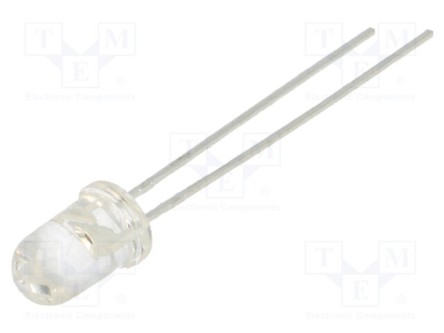 LED; 5mm; white cold; 5500mcd; 40°; Front: convex