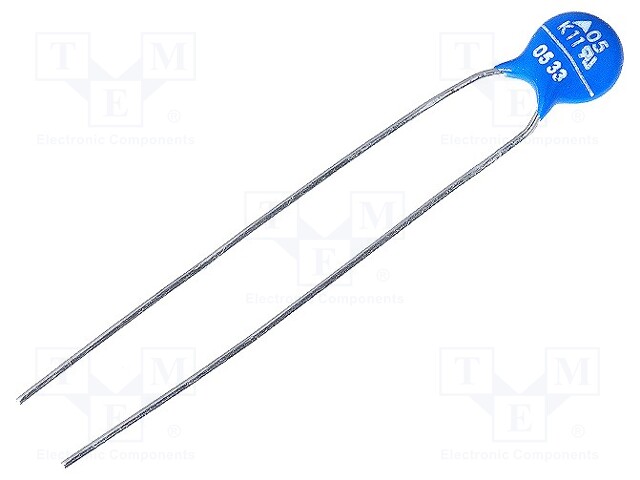 Varistor: metal-oxide; THT; 11VAC; 14VDC; 18V; 100A; 300mJ