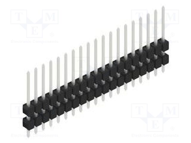 Connector: pin strips; pin header; male; PIN: 19; 2.54mm; THT; 1x19