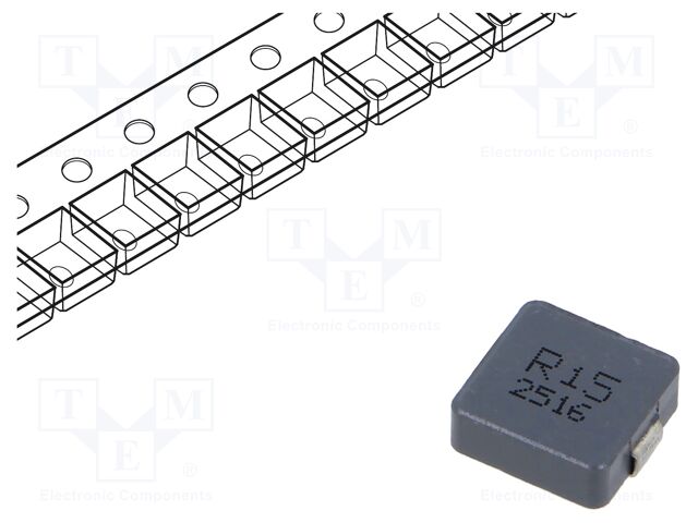 Inductor: wire; SMD; 150nH; ±5%; 11x10x3.8mm