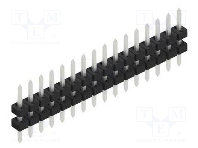 Connector: pin strips; pin header; male; PIN: 16; 2mm; THT; 1x16
