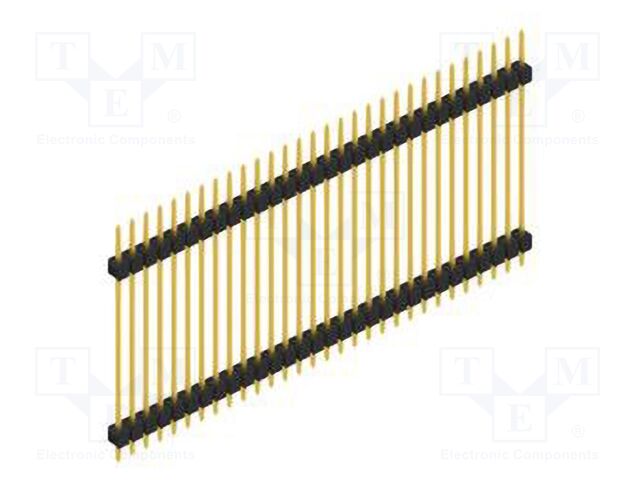 Connector: pin strips; pin header; male; PIN: 30; 2.54mm; THT; 1x30