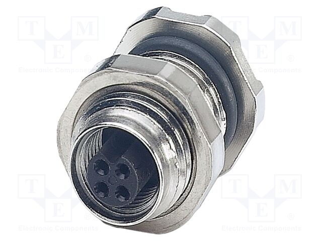 Connector: M5; socket; female; THT; PIN: 4; 1A; straight; IP67; 60V