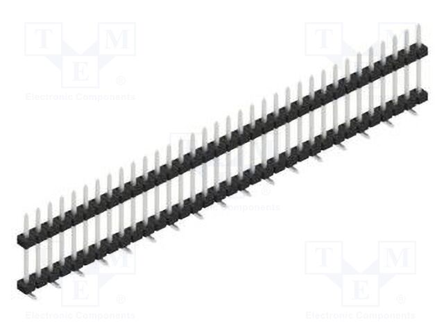 Connector: pin strips; pin header; male; PIN: 34; 2mm; SMT; 1x34