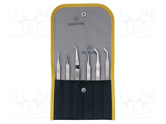 Tweezers; Pcs: 6; Package: case; SMD