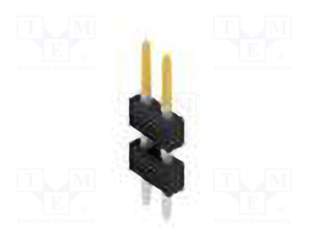 Connector: pin strips; pin header; male; PIN: 2; 2.54mm; THT; 2x1
