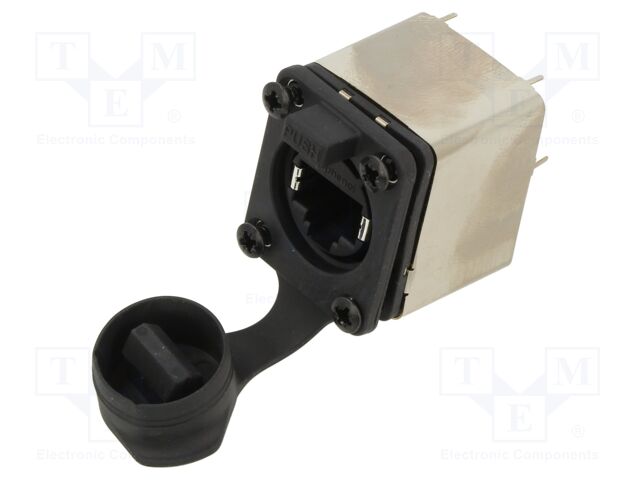 Connector: RJ45; socket; shielded; THT; 19.8x24mm; 8p8c; Cat: 5e