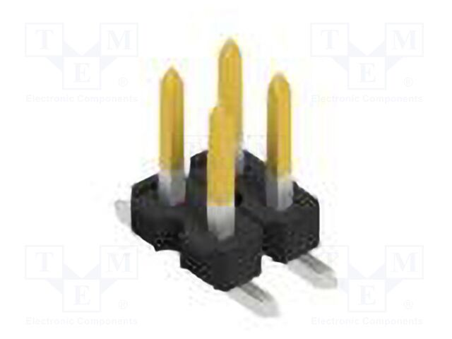 Connector: pin strips; pin header; male; PIN: 4; 2.54mm; SMT; 2x2