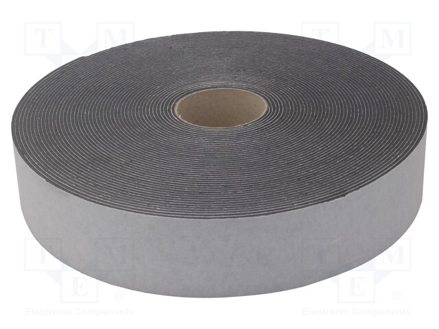 Tape: sealing; W: 70mm; L: 30m; Thk: 3mm; grey; caoutchouc hot-melt