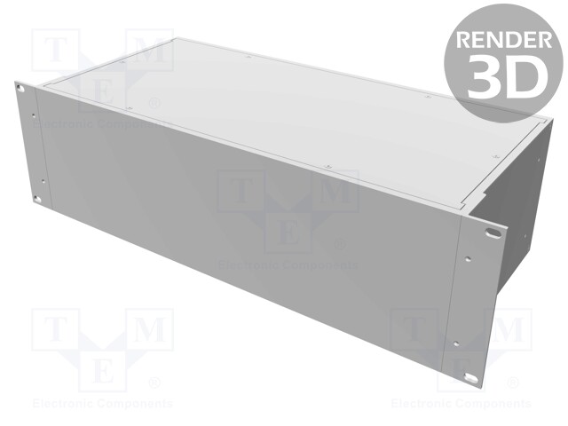Enclosure: 19" standard; 3U; Enclos.mat: aluminium; Y: 203mm
