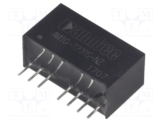 Converter: DC/DC; 1W; Uin: 9÷18V; 9VDC; Iout: 111mA; SIP8; 4.9g