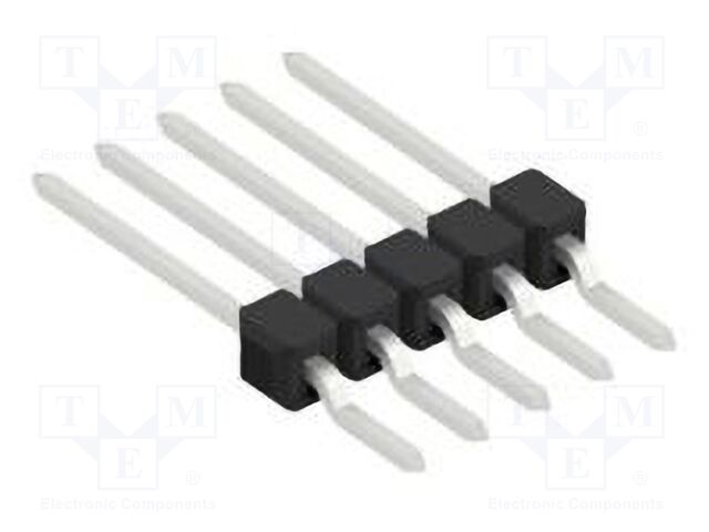 Connector: pin strips; pin header; male; PIN: 5; 2.54mm; SMT; 1x5