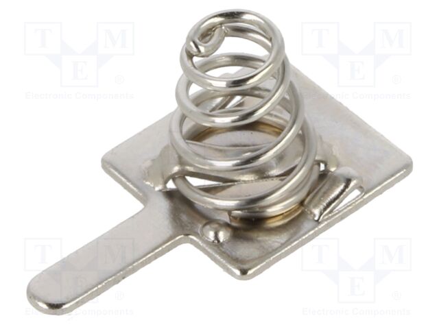 Spring contact; AAA,R03; Batt.no: 1; soldered,push-in