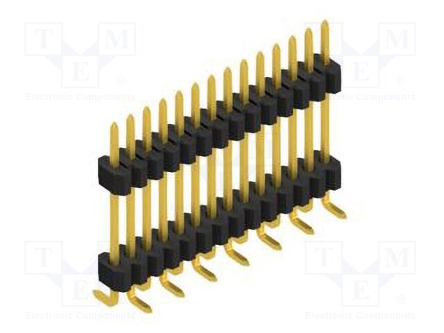 Connector: pin strips; pin header; male; PIN: 14; 1.27mm; SMT; 1x14