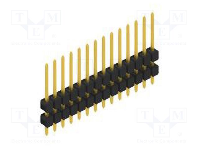 Connector: pin strips; pin header; male; PIN: 14; 2.54mm; THT; 1x14