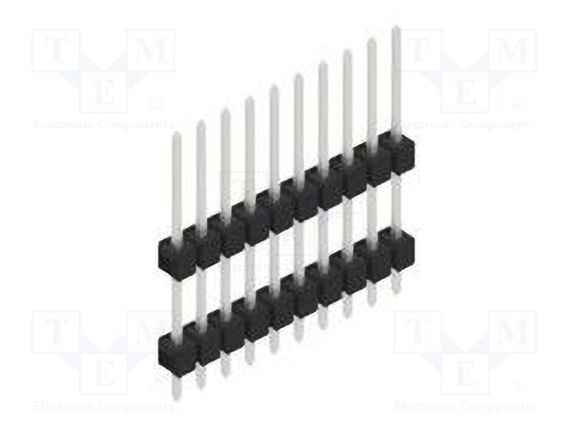 Connector: pin strips; pin header; male; PIN: 10; 2.54mm; THT; 1x10