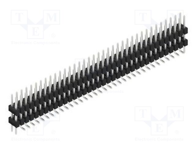 Connector: pin strips; pin header; male; PIN: 72; 2.54mm; SMT; 2x36