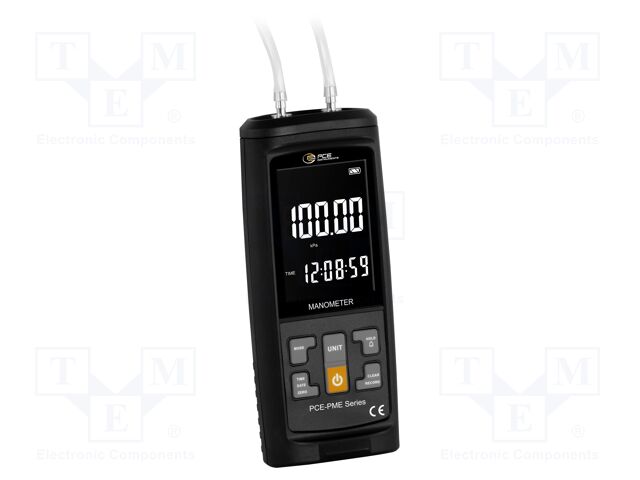 Manometer; -100÷100kPa; LCD; ±1%; Interface: USB C; Ø162x63mm; IP20