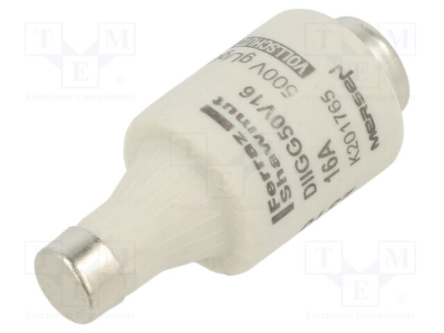 Fuse: fuse; gG; 16A; 500VAC; 500VDC; industrial; DII