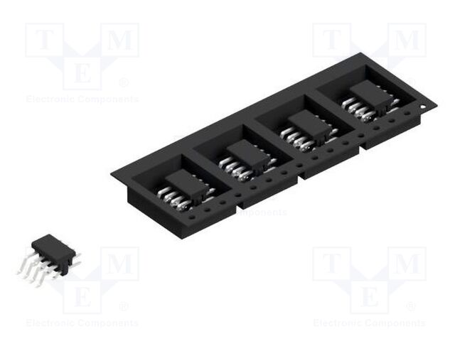 Connector: pin strips; pin header; male; PIN: 8; 2mm; SMT; 2x4; 100V