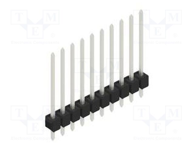 Connector: pin strips; pin header; male; PIN: 10; 2.54mm; THT; 1x10