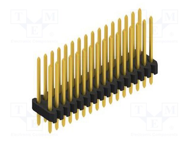 Connector: pin strips; pin header; male; PIN: 32; 1.27mm; THT; 2x16