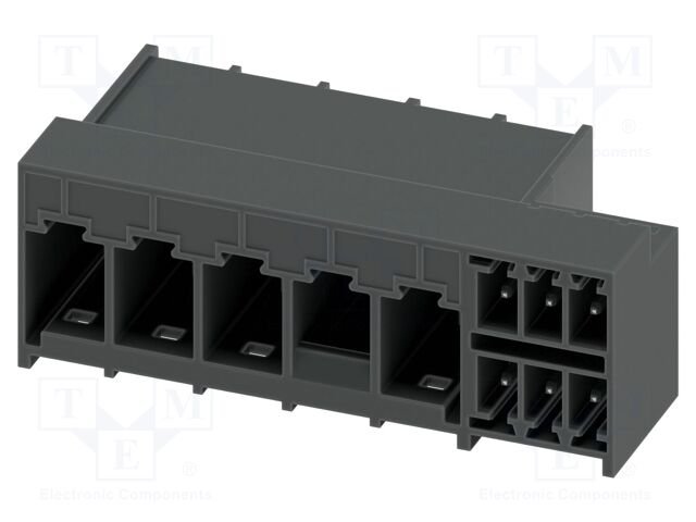 PCB hybrid header, nominal cross section: 6 mm?, color: blac