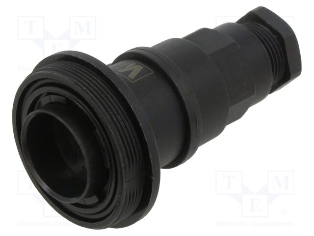 Connector: circular; plug; male; PIN: 25; 1A; 50V; w/o contacts