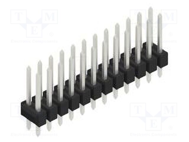 Connector: pin strips; pin header; male; PIN: 24; 2.54mm; THT; 2x12