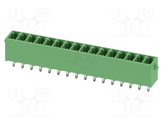 PCB headers, nominal cross section: 1.5 mm?, color: green, n