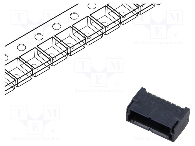 Connector: wire-board; KW30; vertical; SMT; PIN: 8; male; socket