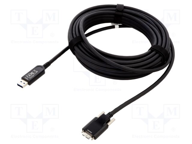 Cable; optical; USB A plug,USB B micro plug; 10m; black; 10Gbps