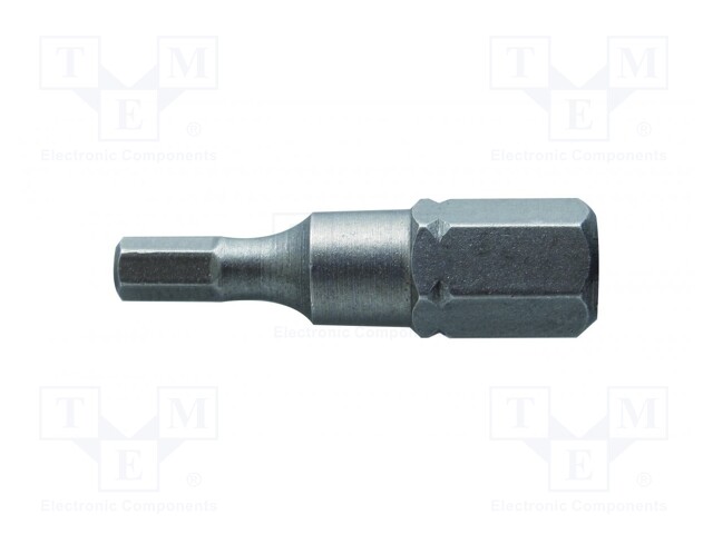 Screwdriver bit; hex key; HEX 5mm; Overall len: 25mm; 2pcs.