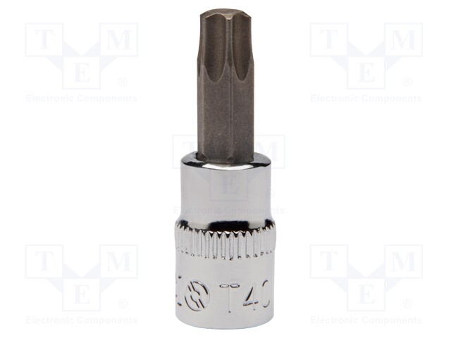 Wrench; socket spanner,Torx®; TX40; 1/4"; 37.5mm; Bit: Torx®