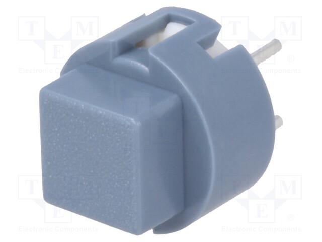 Switch: keypad; Pos: 2; SPST-NO; 0.01A/32VDC; grey; Mounting: THT