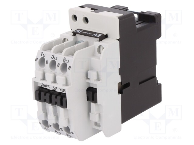 Contactor: 3-pole; NO x3; 24VDC; 9A; DIN,panel; CI 9; -40÷80°C; 690V
