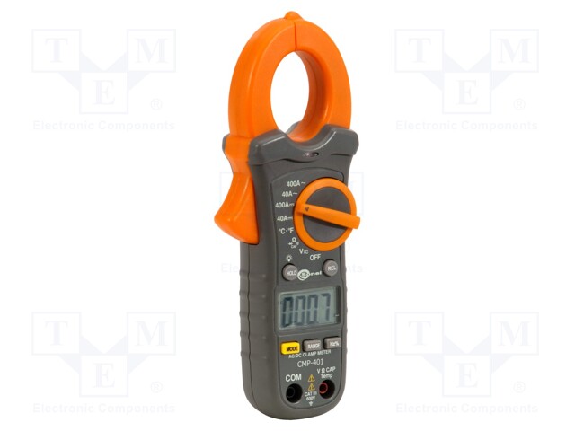 AC/DC digital clamp meter; Øcable: 30mm; I DC: 4A,400A; -20÷760°C