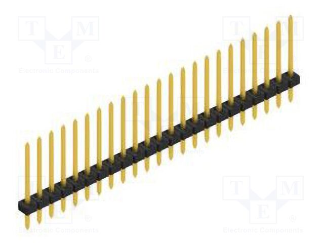 Connector: pin strips; pin header; male; PIN: 23; 2mm; THT; 1x23