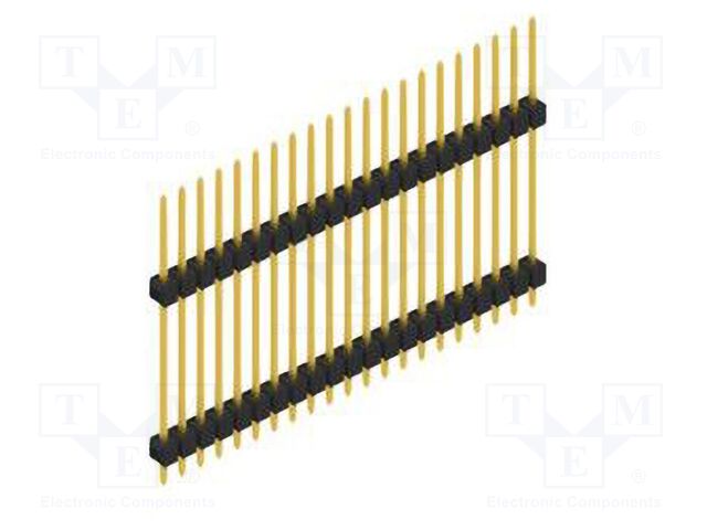 Connector: pin strips; pin header; male; PIN: 21; 2.54mm; THT; 1x21