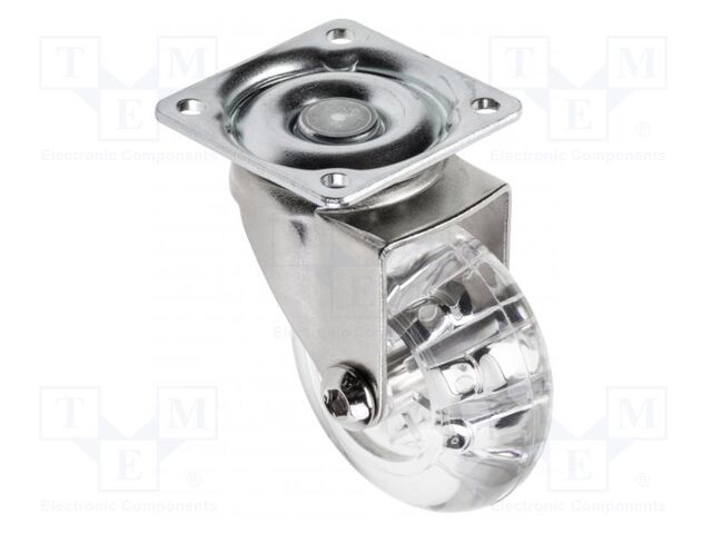 Furniture wheel; Ø: 50mm; without rest position